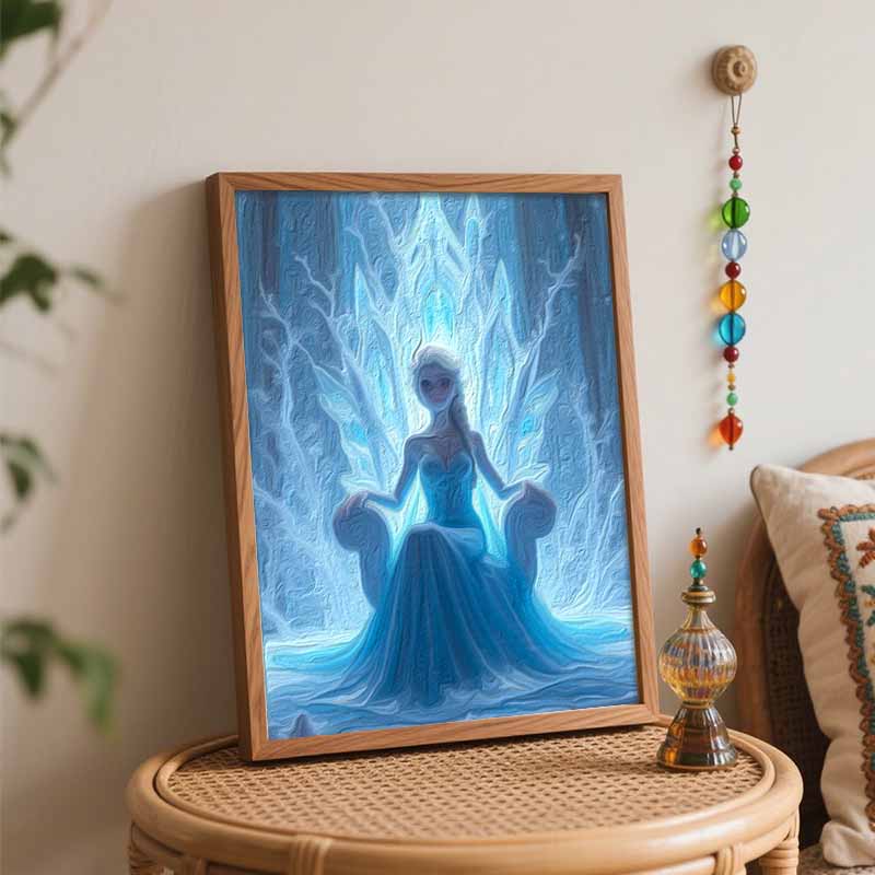 Disney Elsa Ice Queen Paint by Numbers Painting Art Kit Home Decor Gift