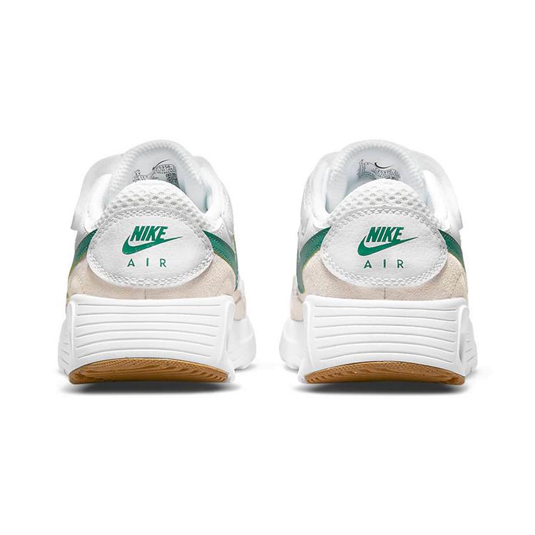 Nike Air Max SC Hook and Loop Low Top Running Shoes White Green Children Aged 3 7 Years Old CZ5356-104