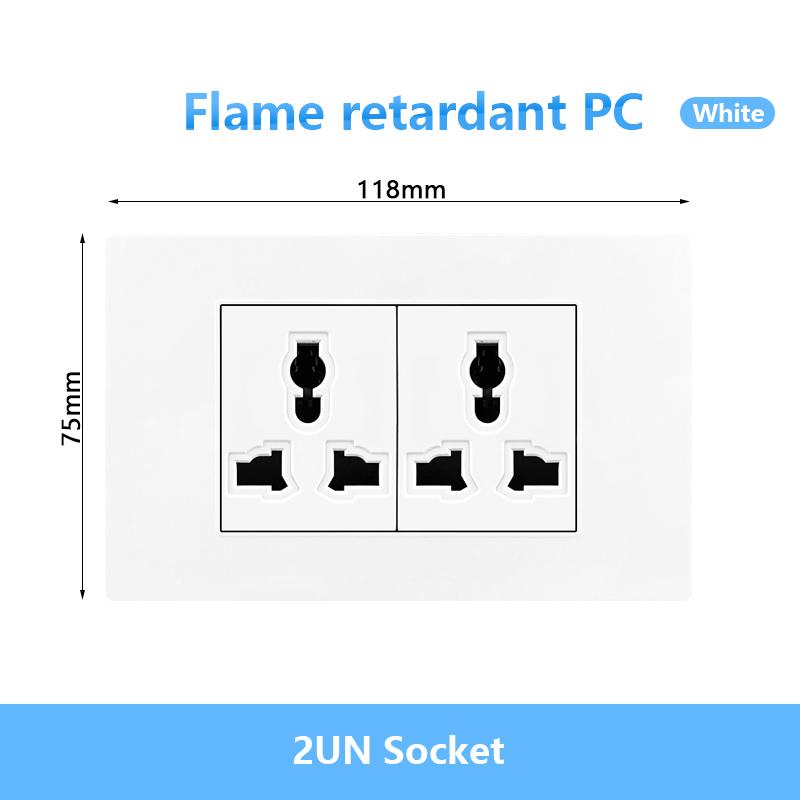 Italien Chile Mexiko USB Smart Typ-c 20W Schnelllade-Wandsteckdose Stecker, Brasilien Elektrischer Lichtschalter Universal-USB-C-Steckdose