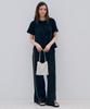 Metapeo Met Slit Wide Slacks Black