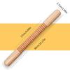Screw Thread Design Wooden Embossing Rolling Pin for Creative Cookie and Pastry Baking in Kitchen