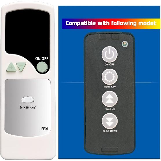 Replacement Remote Control for EdenPURE GEN4 Heater A4643/RTL YN022 US004