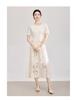 Tencel Cotton Short-Sleeved Embroidery Top + French Romantic Skirt Suit.