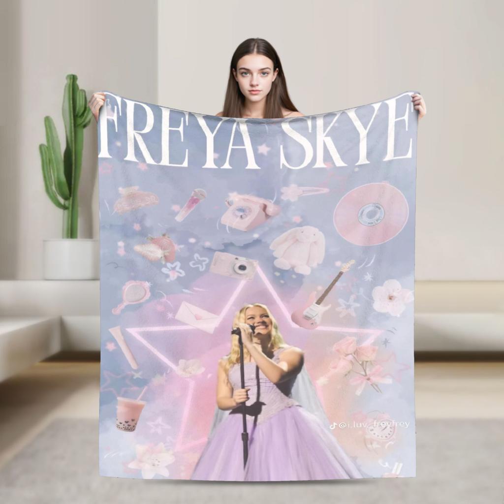 Freya Skye Singer Tour 2026 Blanket Super Soft Warm Throw Blankets for Living Room 50x60 Inches Multiple Sizes Bedspread