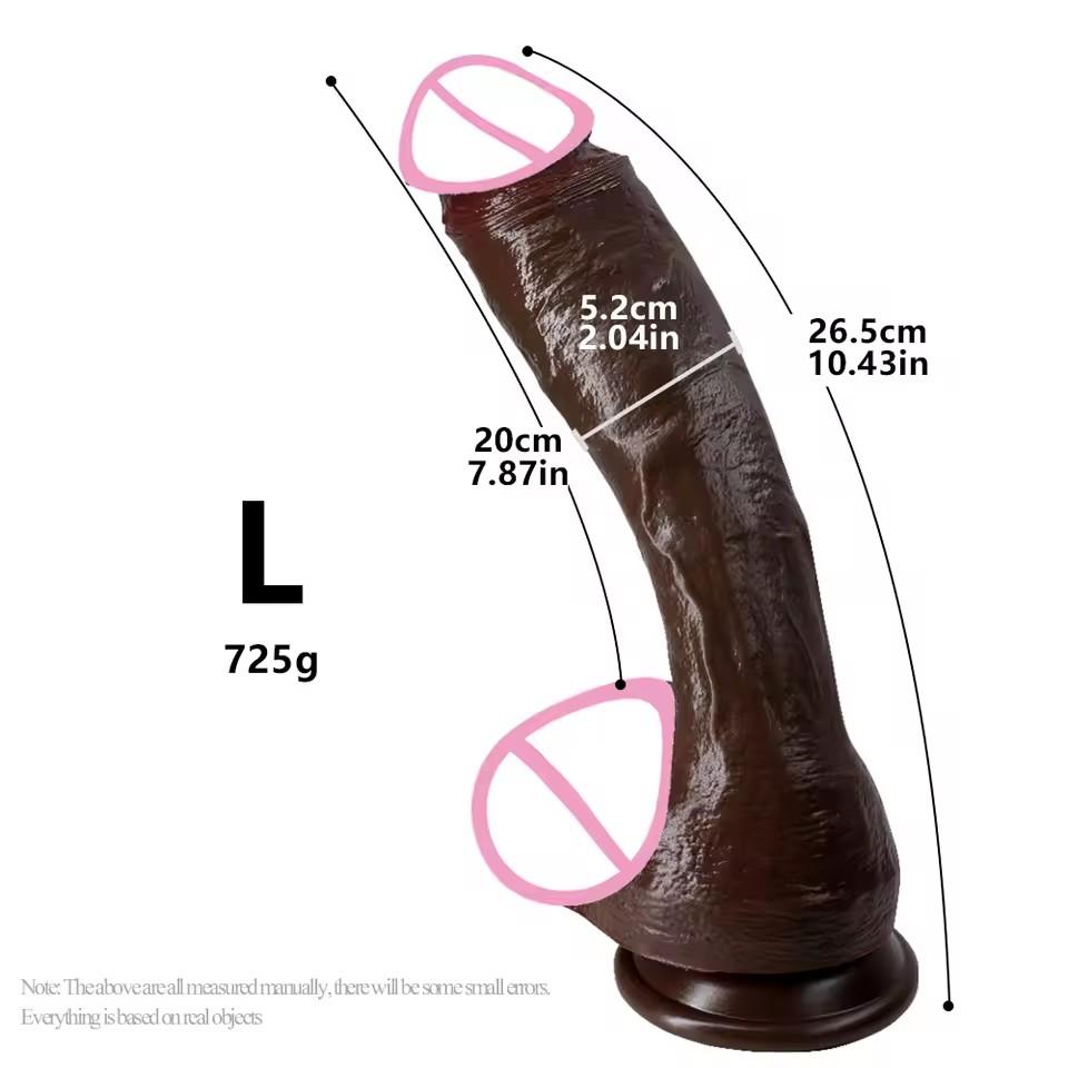 New Super Realistic Dildo Soft Skin Silicone Penis Glans With Powerful Suction Cup Anal Sex Toys For Woman Vagina Hot Dick XXL