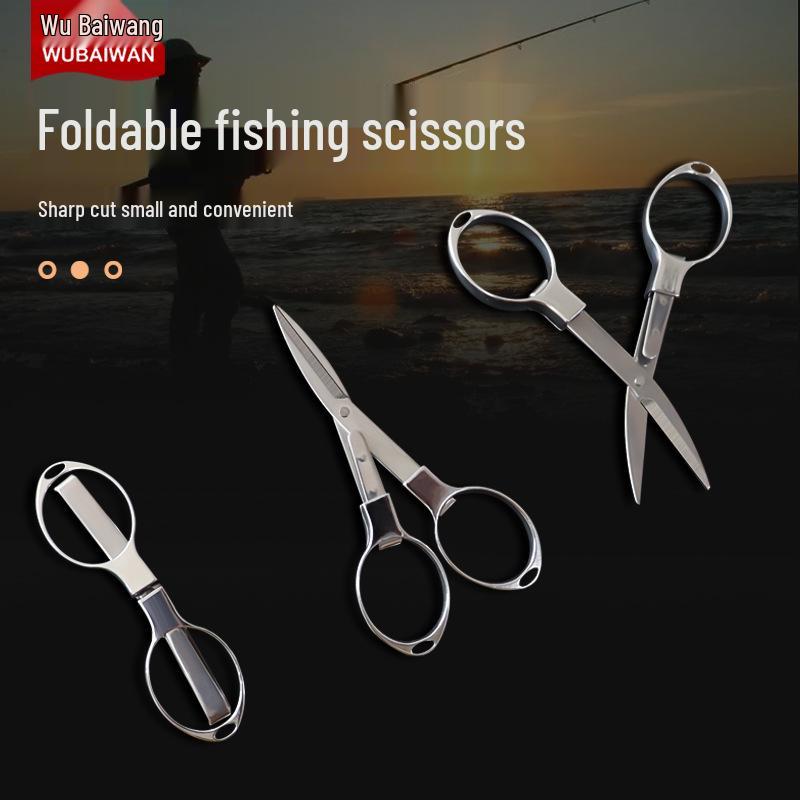 Lightweight Portable Stainless Steel Folding Travel Scissors & Nail Clippers for Daily Use