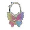 Large Matte Butterfly Hanging Bag Hook - Foldable Women's Bag Buckle & Portable Table Edge Hook for Luggage Accessories.