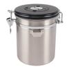 1.5L Coffee Canister Coffee Container with Scoop Date Tracker Stainless Steel Versatile Airtight
