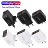 Universal Dual USB Digital Display Charger 2.4A with EU/US/UK Plugs for Smartphones