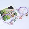 Cute Colorful Butterfly Bracelet for Women Girl Fashion Hand-woven Star Bell Beads Flower Pendant Bracelet Sister's Jewelry