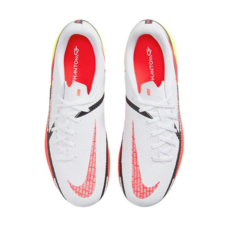 Nike Phantom GT 2 Academy AG Low Top Kids' Soccer Shoes White Red Kids' Sneakers DC0811-167