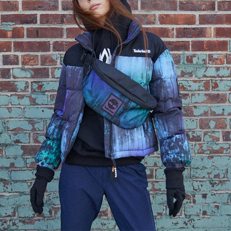 Timberland Casual Sports Warm Insulated Printed Cotton Jacket Women jackets A23PN-CD0