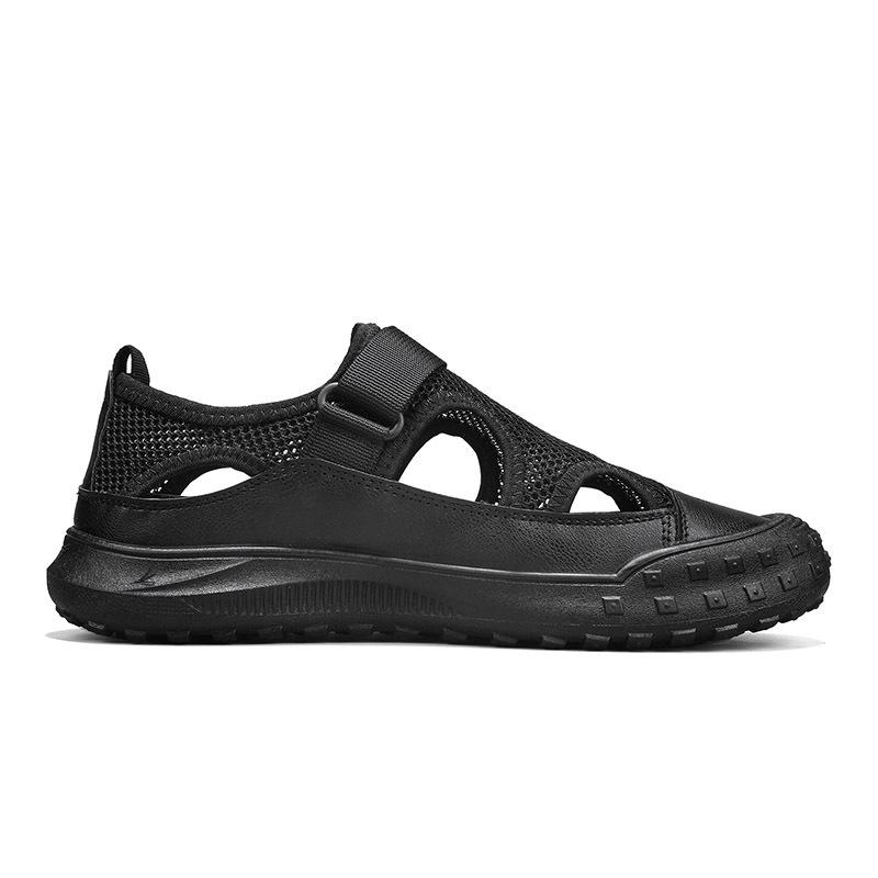 2025 Summer Men's Casual Breathable Shoes Summer Large Mesh Hollow Sandals Beach Shoes Lightweight Men's Mesh Sandals