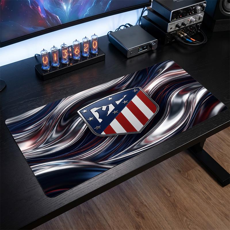 Tappetino Mouse Grande Stampato Atletico Madrid, Tappetino da Scrivania Morbido in Gomma Antiscivolo per Gaming, Decorazione per Ufficio, Laptop, Computer