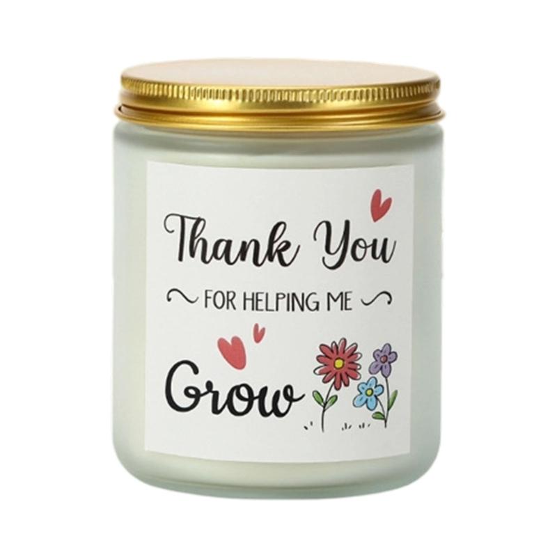 Natural Plant Wax Blend Candle With Essential Oil Long Hour Fragrances Candle In Jar with Gold Cover Thank You Gift