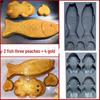 Tianze Commercial Golden Toad Cake Mold Set, 4 Pcs