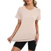Lightweight Quick Dry Womens Athletic Shirt Short Sleeve Running Hiking Top Breathable Fitness Tee for Outdoor Activities