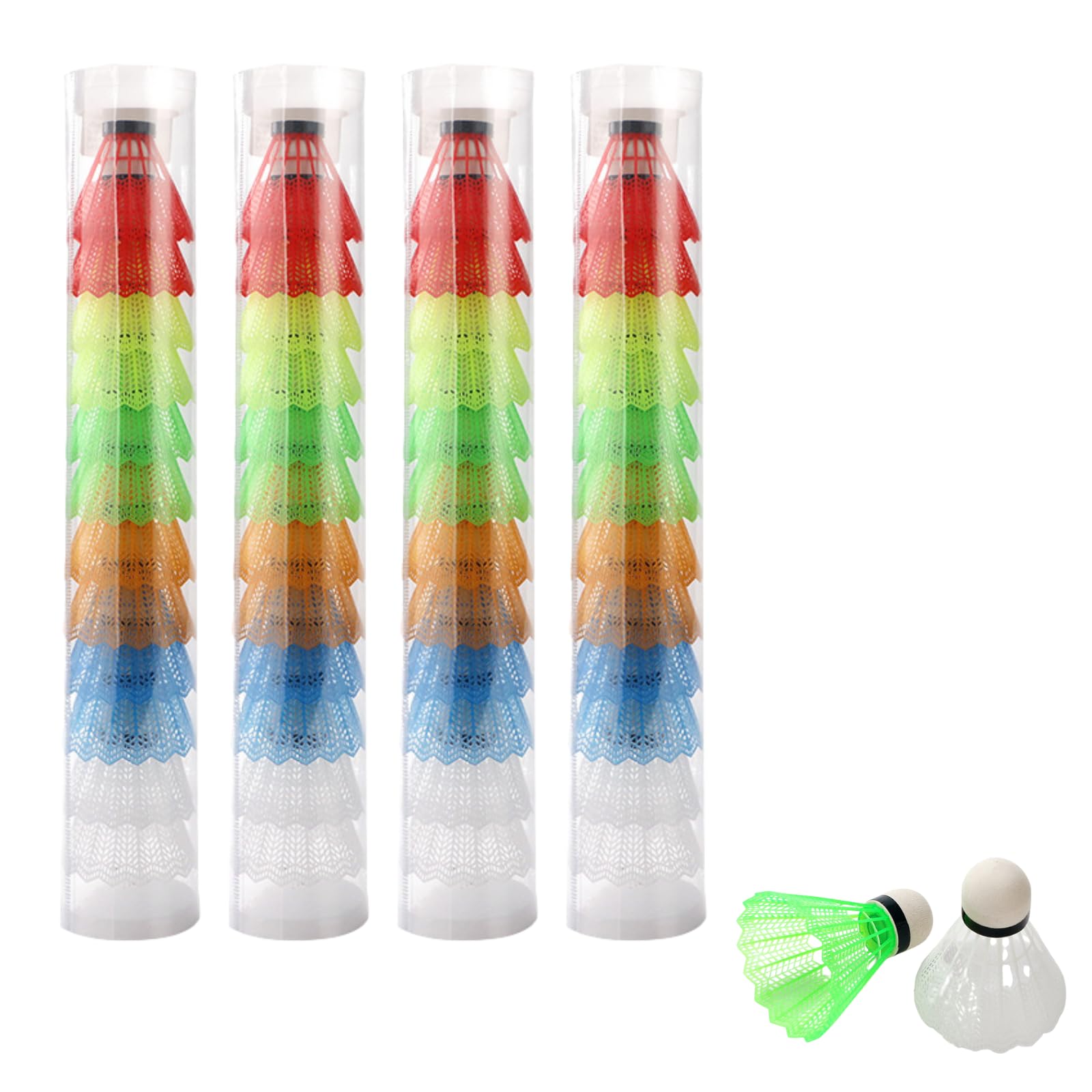 

ideamall Shuttlecocks for Baseball, Batting Practice, and Badminton, Set of 48