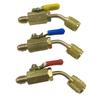 A2L R-32 R-454B Valve Adapter 1/4" Female Flare1/4" Left-Hand Female Ball Valve Refrigeration Charging Hoses Engine Parts