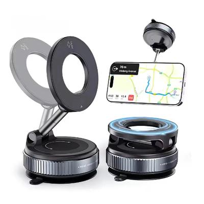 Non-Toxic K007 Car Phone Magnetic Stand Mechanical Vacuum Suction Cup Rotate 360° Magnetic Adsorption% Bracket Navigation Universal Holder