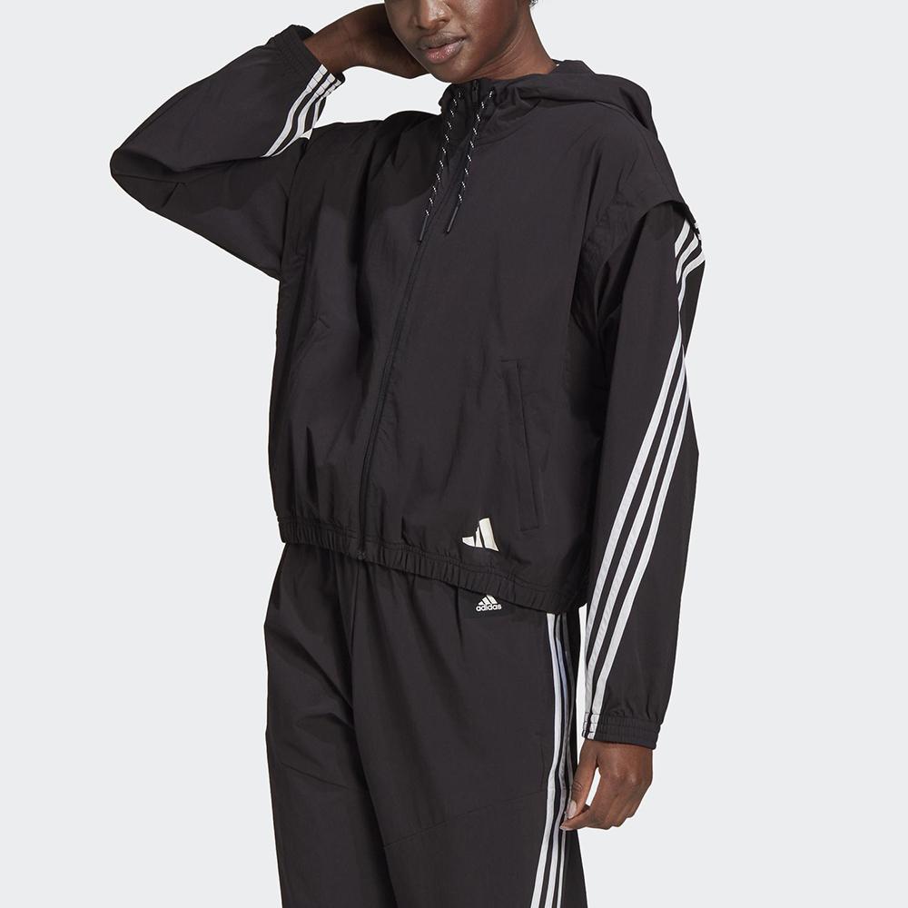 adidas Aeroready Removable Sleeve Sports Hooded Jacket Women Jackets Black GP8725