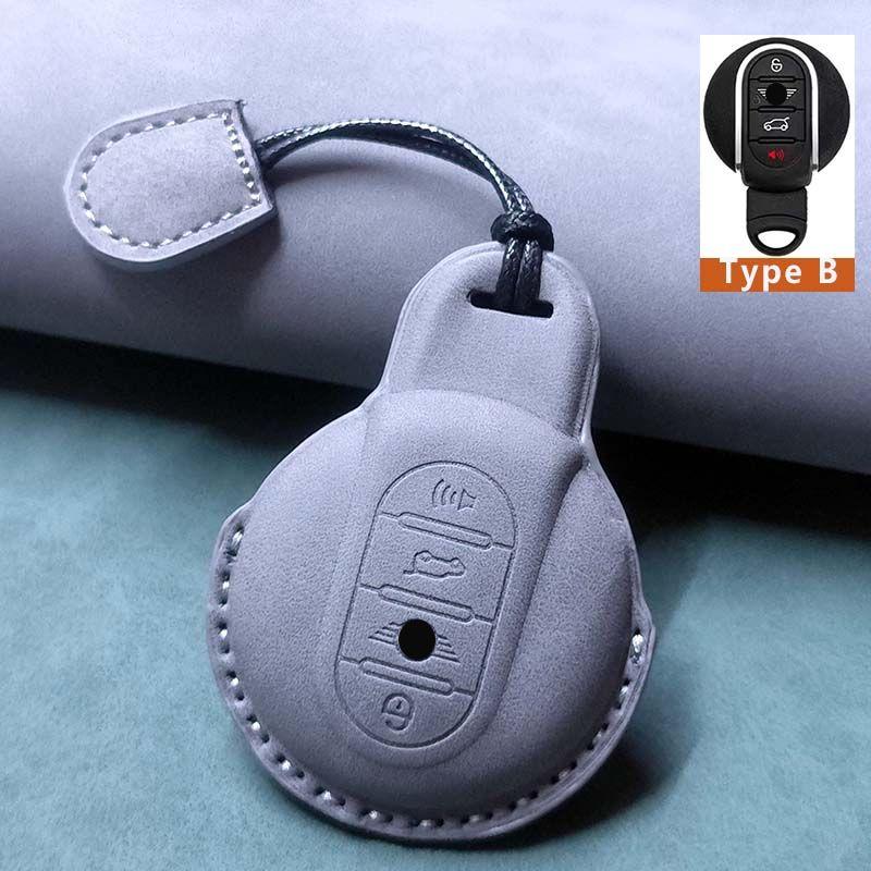 

Car Remote Key Case Cover for BMW MINI COOPER S ONE JCW F54 F55 F56 F57 F60 CLUBMAN COUNTRYMAN Leather Keychain Accessories