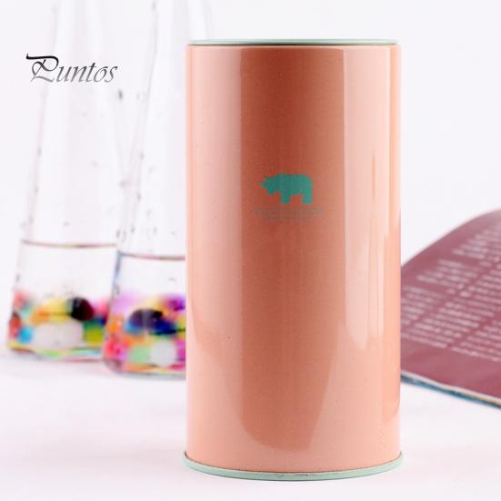 Hucha de Metal de Gran Capacidad con Diseño de Patrón Animal para Niños, Hucha Cilíndrica, Herramienta de Gestión Financiera