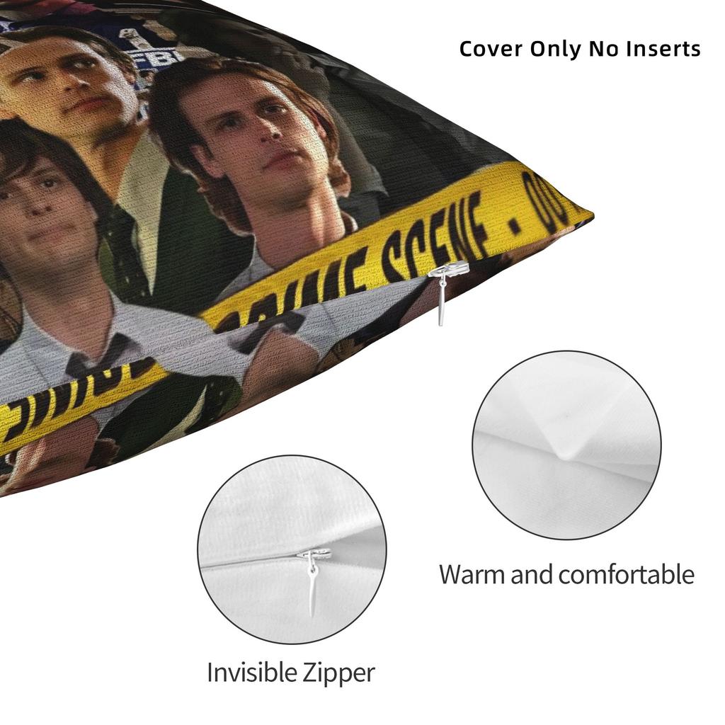 Criminal Minds Spencer Reid Pillow Case Morden Pillow Cover Graphic Pillowcases For Living Room Bed Chair