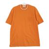 Hermes 467990HA Saddle Stitch Cotton T-Shirt Tops L OrangeUsed