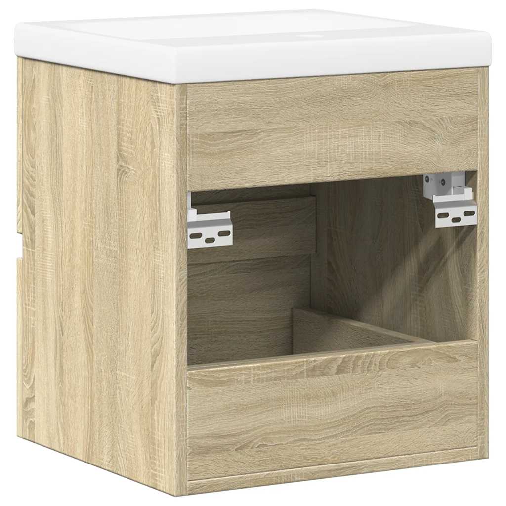 Vidaxl Set di Mobili da Bagno a 2 Pezzi, Colore Rovere Sonoma