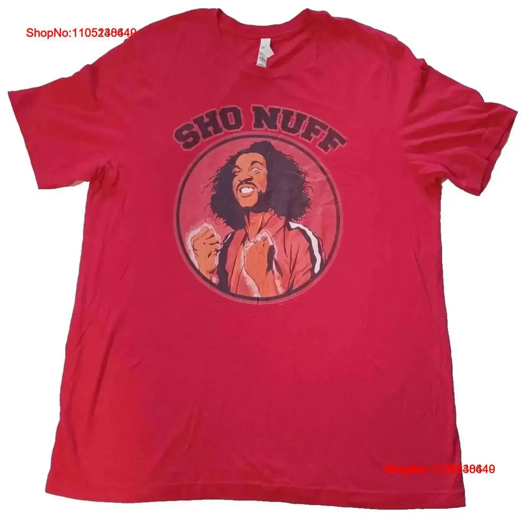 The Last Dragon SHO NUFF Unisexs Red XL T Shirt s Movie Shogun Harlem vintage Washed Stylish Slightly Breathable vintage