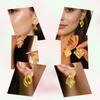 Classic Multi-Style Vintage 18 Gold Plating Jewelry Stud Earrings Stainless Steel Geometric Bar Minimalist Earrings For Women