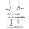 2pin 4Pin 5V USB 2.0 Power Supply Cable Female Male Jack Charging Extension Connector Wire white 0.3m 1m
