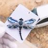 Elegant Rhinestone Brooch Zinc Zinc Alloy Women Brooches Gifts Crystal Dragonfly Badge Pin  Blazer