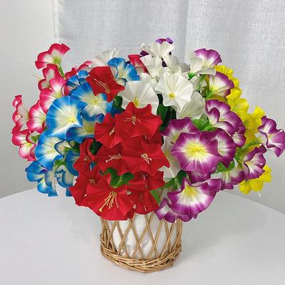 Fake Morning Glory Simulation Petunia Wedding Home Decor Artificial Flowers 35cm Vine