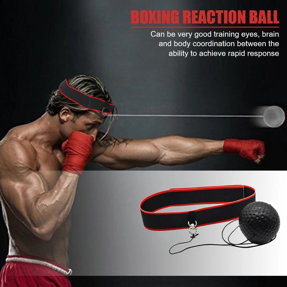 Boxing Training Ball Focus and Hand Eye Coordination Training with Adjustable Headband Great for Reflex Accuracy for Adult/Kids