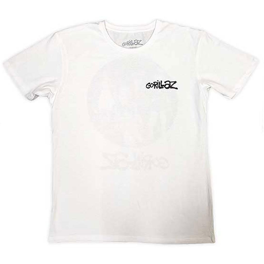 Gorillaz Song Machine Brush Logo T-shirt Large White