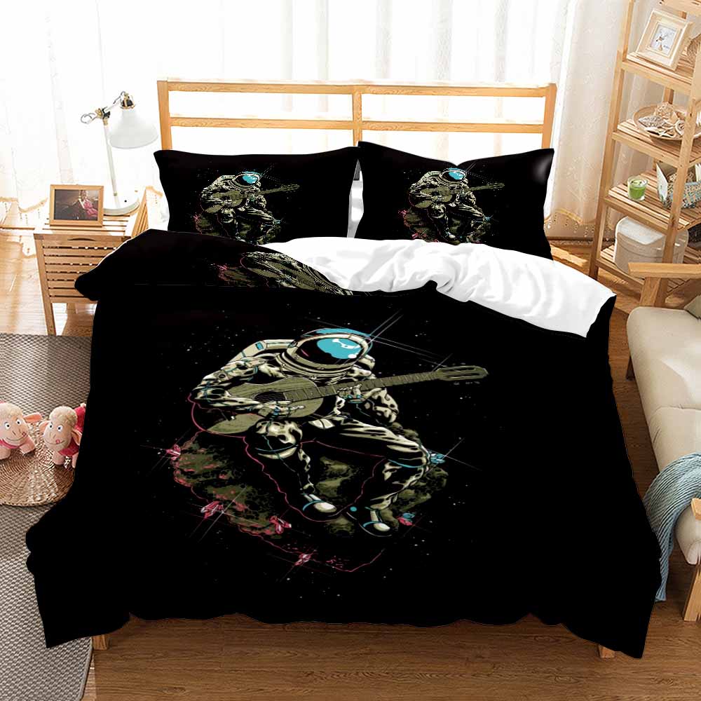 Comforter 3D Fashion Astronaut With For Children Kids Bed Decor Queen King Size Space Universe Theme