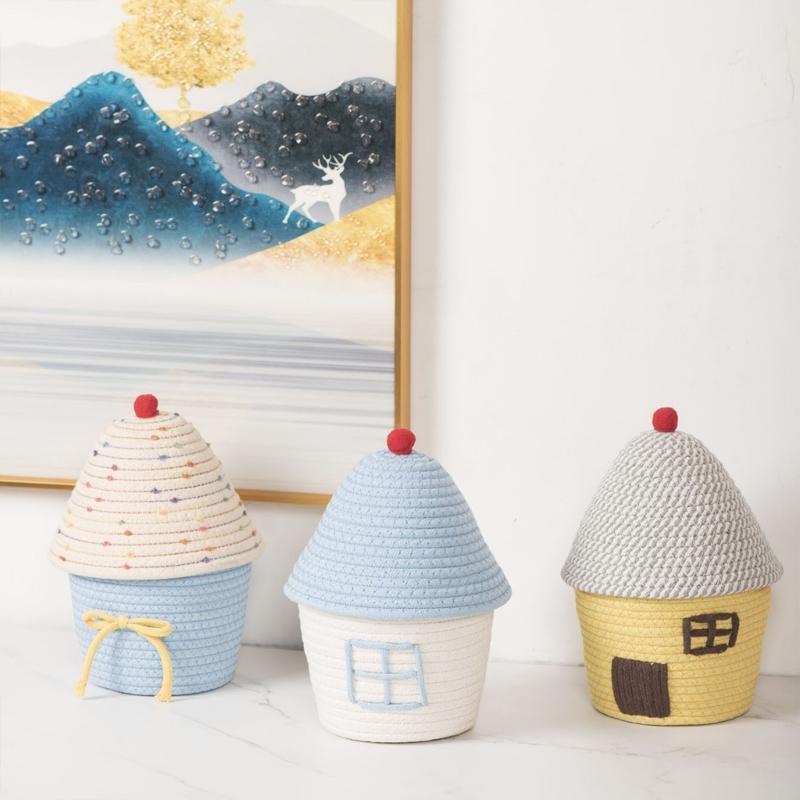 Multipurpose Woven Storage Basket for Home Decoration Organizers Container Ideal for Organizing Clothes Toy and More