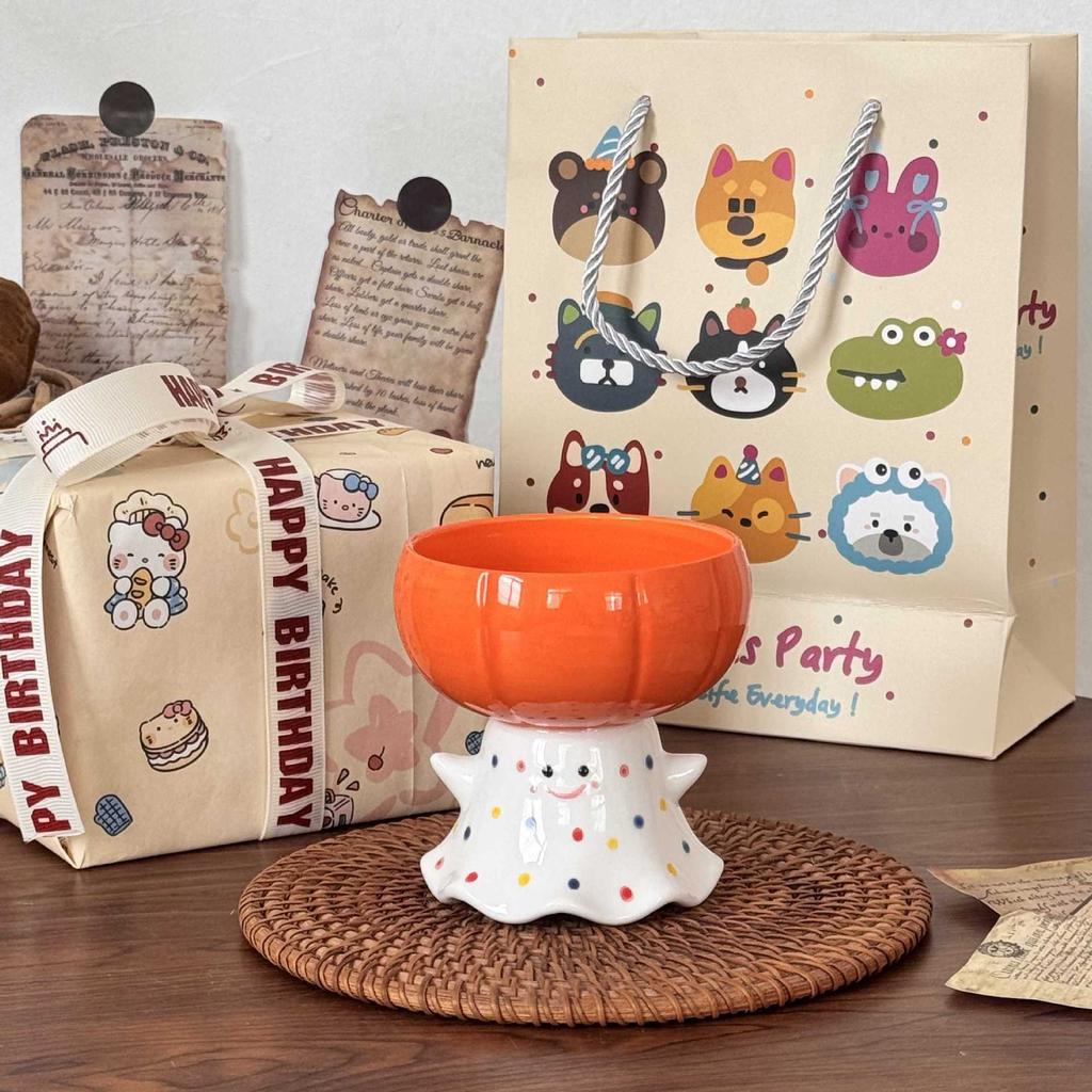 Halloween gift cute funny ghost goblet ice cream cup ceramic mug souvenir birthday gift