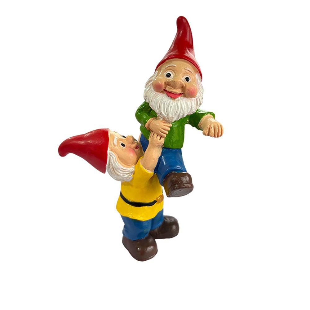 Resin Crafts Dwarf Hanging Flower Pot Cute Climbing Gnome Figurines  Home Decor