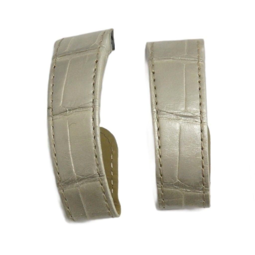 Used Cartier Cartier watch strap leather logo white GY11 /MQ OH