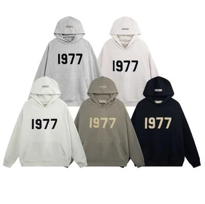 Hoodie High Street Merk 1977 Flockletters Pullover Jas Koppel Bovenkleding Lus Verdikt Herfst Winter