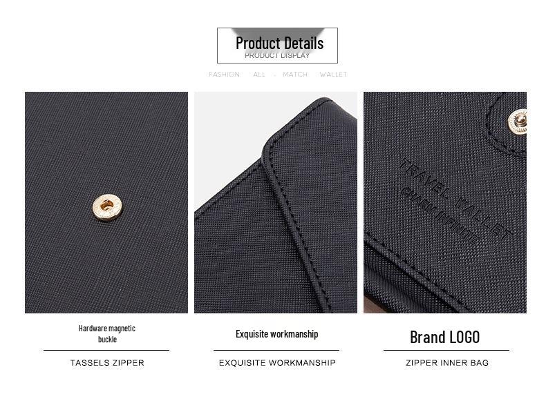 Portfel na paszport RFID do użytku transgranicznego: Wielofunkcyjny etui na dokumenty podróżne dla mężczyzn i kobiet