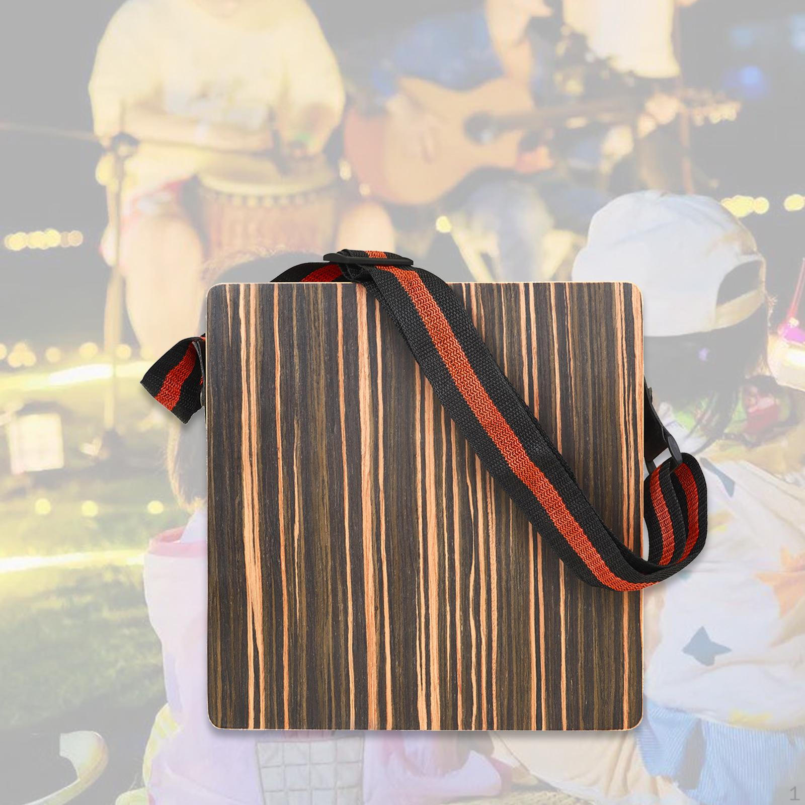 

Кахон для путешествий, Деревянный перкуссионный инструмент с ремнем для переноски without bag