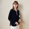 Dicker feiner Wollpullover mit Kapuze für Damen