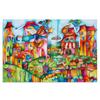Canvas Print, Fairy In a Colourful Town
