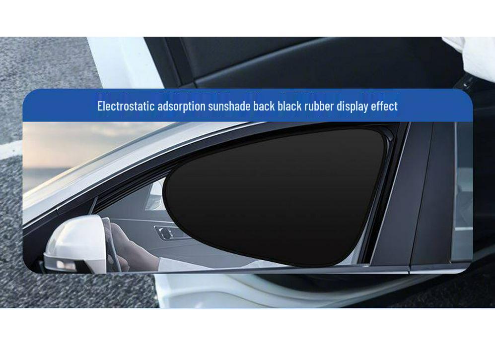Cartoon Car Side Window Sunshade: Baby Privacy Curtain & Heat Insulation with Electrostatic Sticker