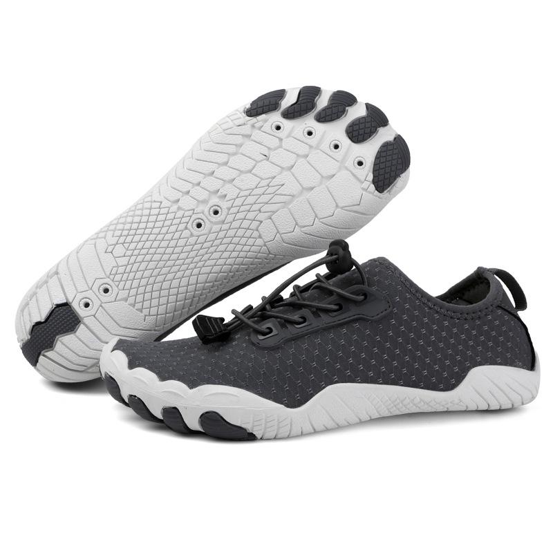 

Amphibious Non-Slip Five-Finger Shoes for Outdoor, Beach, Indoor, Water, and Land Activities 38 темно-серого