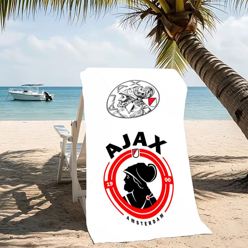 Beach Towel with AFC Ajax Pattern - soft,absorbent,machine washable Lightweight&Modern,swimming,Travel Essentials